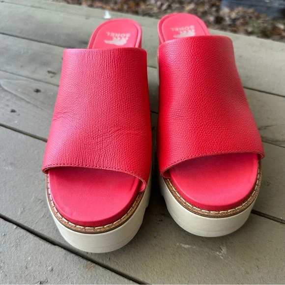 SOREL Women’s Joanie Lv Platform Wedge Slide Shoes Size 9.5 - Picture 3 of 6